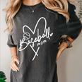 Baseball Mom Heart Game Day Mother's Day Player Women's Comfort Colors T-Shirt Pepper