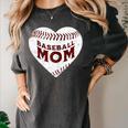 Baseball Mom Heart Love Mother's Day Game Day Support Women's Comfort Colors T-Shirt Pepper Baseball Mom Heart Love Mother's Day Game Day Support Women's Comfort Colors T-Shirt Pepper