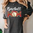 Baseball Mom Leopard Game Day Mom Life Mother's Day Women's Comfort Colors T-Shirt Pepper