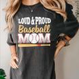 Baseball Mom Leopard Print Loud And Proud With Ball & Bat Women's Comfort Colors T-Shirt Pepper Baseball Mom Leopard Print Loud And Proud With Ball & Bat Women's Comfort Colors T-Shirt Pepper