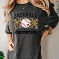Baseball Mom Leopard Like a Normal But Louder And Prouder Women's Comfort Colors T-Shirt Pepper Baseball Mom Leopard Like a Normal But Louder And Prouder Women's Comfort Colors T-Shirt Pepper