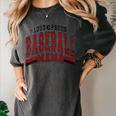 Baseball Mom Baseball Mama Mother's Day Red Loud Proud Women's Comfort Colors T-Shirt Pepper