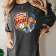 Baseball Mom Mama Mother's In My Baseball Mom Era Women's Comfort Colors T-Shirt Pepper