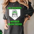 Baseball Mom Quote My Stepson Works From Home Women's Comfort Colors T-Shirt Pepper Baseball Mom Quote My Stepson Works From Home Women's Comfort Colors T-Shirt Pepper