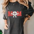 Baseball Mom Retro Distressed Baseball Family Matching Women's Comfort Colors T-Shirt Pepper Baseball Mom Retro Distressed Baseball Family Matching Women's Comfort Colors T-Shirt Pepper