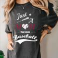 Baseball Mom Sayings Just A Mom That Loves Baseball Women's Comfort Colors T-Shirt Pepper Baseball Mom Sayings Just A Mom That Loves Baseball Women's Comfort Colors T-Shirt Pepper
