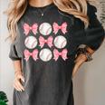 Baseball Mom Sister Tween Teen Girl Girly Pink Bow Preppy Premium Women's Comfort Colors T-Shirt Pepper Baseball Mom Sister Tween Teen Girl Girly Pink Bow Preppy Premium Women's Comfort Colors T-Shirt Pepper