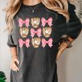 Baseball Mom Sister Tween Teen Girl Girly Pink Bow Preppy Women's Comfort Colors T-Shirt Pepper