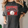 Baseball Mom Sports Red Women's Comfort Colors T-Shirt Pepper Baseball Mom Sports Red Women's Comfort Colors T-Shirt Pepper