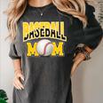 Baseball Mom Sports Mom Yellow Women's Comfort Colors T-Shirt Pepper