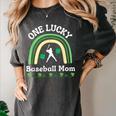 Baseball Mom St Patrick's Day Irish Shamrock Sports Women's Comfort Colors T-Shirt Pepper