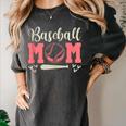 Baseball Mom And Sweet For Moms With Baseball Kids Women's Comfort Colors T-Shirt Pepper Baseball Mom And Sweet For Moms With Baseball Kids Women's Comfort Colors T-Shirt Pepper