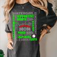 Baseball Mom Traits For Great Mothers Grey And Green Women's Comfort Colors T-Shirt Pepper