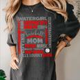 Baseball Mom Traits For Great Mothers Grey And Red Women's Comfort Colors T-Shirt Pepper Baseball Mom Traits For Great Mothers Grey And Red Women's Comfort Colors T-Shirt Pepper