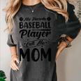 Baseball Mom Women Girls Daughter Mother Baseball Player Women's Comfort Colors T-Shirt Pepper