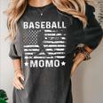 Baseball Momo Mom USA Flag 4th Of July Women's Comfort Colors T-Shirt Pepper Baseball Momo Mom USA Flag 4th Of July Women's Comfort Colors T-Shirt Pepper