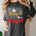 Baseball Moms Bling It & Their Sons Bring It For Women Women's Comfort Colors T-Shirt Pepper Baseball Moms Bling It & Their Sons Bring It For Women Women's Comfort Colors T-Shirt Pepper