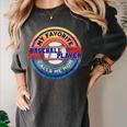 Baseball Moms My Favorite Baseball Player Call Me Moms Women's Comfort Colors T-Shirt Pepper