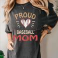 Baseball Moms Mother Kids Girls Boys School Game Women's Comfort Colors T-Shirt Pepper