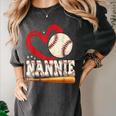 Baseball Nannie Baseball Heart Family Matching Women's Comfort Colors T-Shirt Pepper Baseball Nannie Baseball Heart Family Matching Women's Comfort Colors T-Shirt Pepper