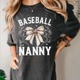 Baseball Nanny Baseball Coquette Bow Women's Comfort Colors T-Shirt Pepper Baseball Nanny Baseball Coquette Bow Women's Comfort Colors T-Shirt Pepper