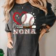 Baseball Nona Family Matching Cute Baseball Lover Women's Comfort Colors T-Shirt Pepper