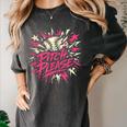 Baseball Phrase With Stars Women's Comfort Colors T-Shirt Pepper Baseball Phrase With Stars Women's Comfort Colors T-Shirt Pepper