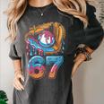 Baseball Player 67 Number 67th Sports Ice Cream Drip Women's Comfort Colors T-Shirt Pepper Baseball Player 67 Number 67th Sports Ice Cream Drip Women's Comfort Colors T-Shirt Pepper