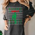 Baseball Player Christmas Pajama Send It Xmas PJs Boys Women's Comfort Colors T-Shirt Pepper
