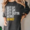 Baseball Player Get Up Get Outta Here Gone Home Run Women's Comfort Colors T-Shirt Pepper Baseball Player Get Up Get Outta Here Gone Home Run Women's Comfort Colors T-Shirt Pepper