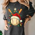 Baseball Santa Christmas Ball Baseball Lover Player Boys Women's Comfort Colors T-Shirt Pepper Baseball Santa Christmas Ball Baseball Lover Player Boys Women's Comfort Colors T-Shirt Pepper