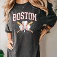 Baseball Shamrock Boston Massachusetts St Patrick’s Day Women's Comfort Colors T-Shirt Pepper Baseball Shamrock Boston Massachusetts St Patrick’s Day Women's Comfort Colors T-Shirt Pepper