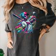 Baseball Skeleton Ice Cream Drip Baseball Boys Youth Women's Comfort Colors T-Shirt Pepper