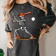 Baseball Skeleton Spooky Boys Halloween Baseball Player Women's Comfort Colors T-Shirt Pepper Baseball Skeleton Spooky Boys Halloween Baseball Player Women's Comfort Colors T-Shirt Pepper