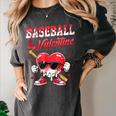 Baseball Is My Valentine Shirt Heart Drip Baseball Lovers Women's Comfort Colors T-Shirt Pepper
