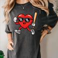 Baseball Valentines Day Heart Boys Sports Love Women's Comfort Colors T-Shirt Pepper Baseball Valentines Day Heart Boys Sports Love Women's Comfort Colors T-Shirt Pepper