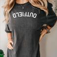 BaseballSoftball Upside Down Outfield Women's Comfort Colors T-Shirt Pepper BaseballSoftball Upside Down Outfield Women's Comfort Colors T-Shirt Pepper