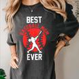 Best Baseball Mom Ever Baseball Women's Comfort Colors T-Shirt Pepper