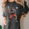 Bigfoot Playing Baseball Boys Kids Men Baseball Player Women's Comfort Colors T-Shirt Pepper Bigfoot Playing Baseball Boys Kids Men Baseball Player Women's Comfort Colors T-Shirt Pepper