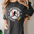 Birthday Baseball Lover 40 Years Old Awesome Since 1986 Premium Tri-Blend Women's Comfort Colors T-Shirt Pepper