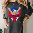 Boricua Puerto Rico Baseball Coqui Frog Pava Hat Fan Women's Comfort Colors T-Shirt Pepper Boricua Puerto Rico Baseball Coqui Frog Pava Hat Fan Women's Comfort Colors T-Shirt Pepper