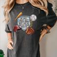 My Boy Might Not Always Swing Baseball Mom Premium Women's Comfort Colors T-Shirt Pepper