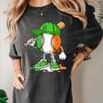 Boys St Patricks Day Kids Baseball Player Ice Cream Drip Women's Comfort Colors T-Shirt Pepper Boys St Patricks Day Kids Baseball Player Ice Cream Drip Women's Comfort Colors T-Shirt Pepper