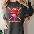Boys Valentine Day Baseball Helmet Drip Ice-Cream Youth Kids Women's Comfort Colors T-Shirt Pepper Boys Valentine Day Baseball Helmet Drip Ice-Cream Youth Kids Women's Comfort Colors T-Shirt Pepper