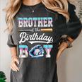 Brother Of The Birthday Boy Baseball Ice Cream Drip Matching Women's Comfort Colors T-Shirt Pepper