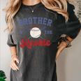 Brother Of Rookie 1st Birthday Baseball Boy Family Matching Women's Comfort Colors T-Shirt Pepper Brother Of Rookie 1st Birthday Baseball Boy Family Matching Women's Comfort Colors T-Shirt Pepper