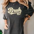 Bruh 67 Baseball Style Meme Slang Sports Number Graphic Women's Comfort Colors T-Shirt Pepper