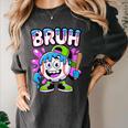 Bruh Baseball Drip Boys Youth Ice Cream Dripping Baseball Women's Comfort Colors T-Shirt Pepper Bruh Baseball Drip Boys Youth Ice Cream Dripping Baseball Women's Comfort Colors T-Shirt Pepper