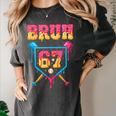 Bruh Baseball Ice Cream Drip Number 67 Player 67th Birthday Women's Comfort Colors T-Shirt Pepper