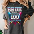 Bruh It's My 100 Days Of School Baseball Ice Cream Drip Boys Women's Comfort Colors T-Shirt Pepper Bruh It's My 100 Days Of School Baseball Ice Cream Drip Boys Women's Comfort Colors T-Shirt Pepper
